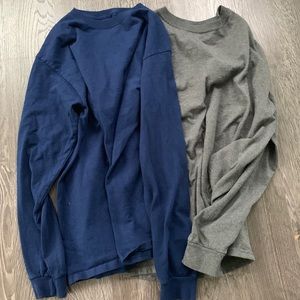 Two Fruit of the Loom long sleeve tee shirtsXXL 18
